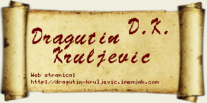Dragutin Kruljević vizit kartica